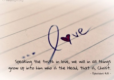Speaking the truth in love