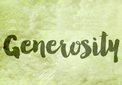 Poverty is the mother of generosity