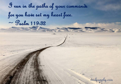 Traveling the paths of God's commands 